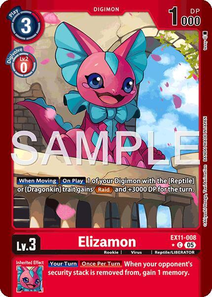 Elizamon Limited Foil EX11-008 C (Dawn of Liberator)  - Foil