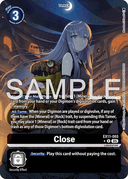 Close Alternate Art EX11-065 R (Dawn of Liberator)  - Foil