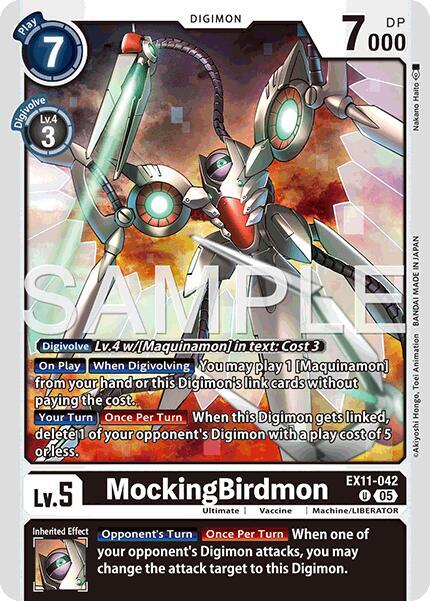 MockingBirdmon EX11-042 U (Dawn of Liberator) 