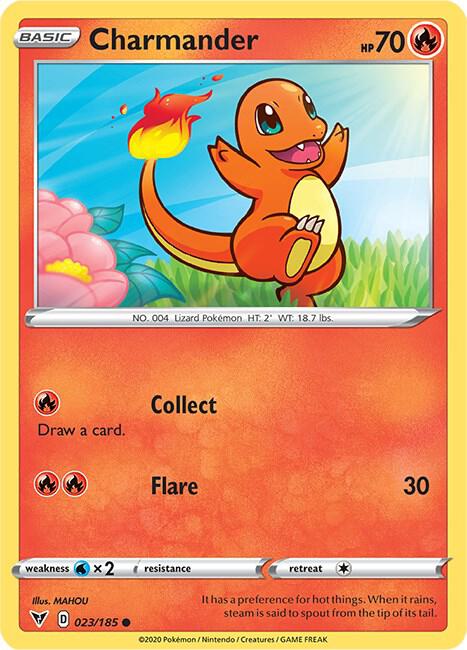 Charmander 023/185 (SWSH04: Vivid Voltage) 