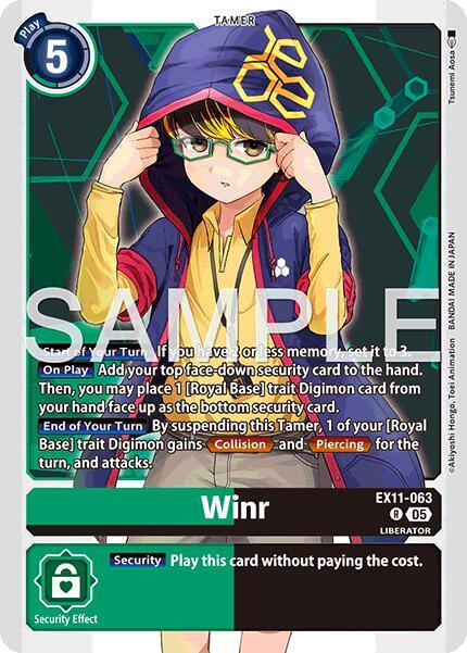 Winr EX11-063 R (Dawn of Liberator)  - Foil