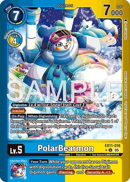 PolarBearmon Limited Foil EX11-016 U (Dawn of Liberator)  - Foil