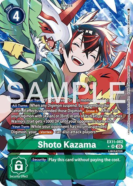 Shoto Kazama Alternate Art EX11-062 SR (Dawn of Liberator)  - Foil