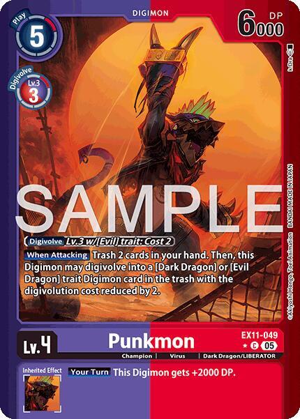Punkmon Limited Foil EX11-049 C (Dawn of Liberator)  - Foil