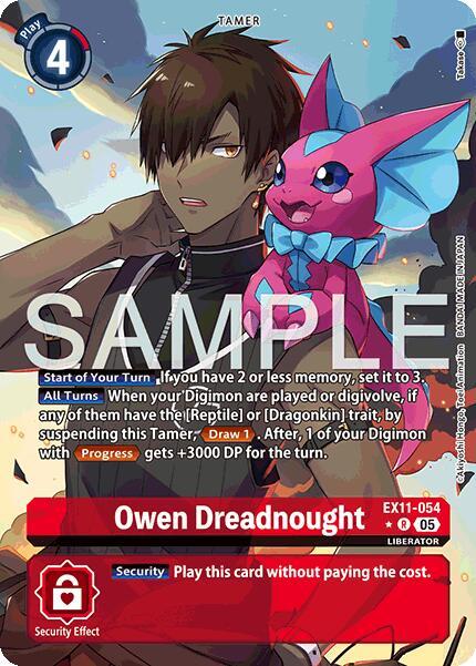 Owen Dreadnought Alternate Art EX11-054 R (Dawn of Liberator)  - Foil