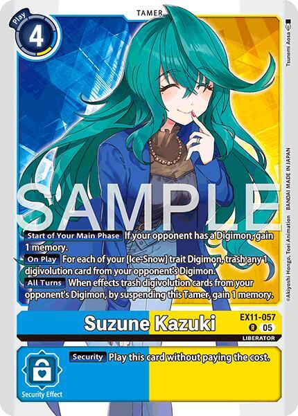 Suzune Kazuki EX11-057 R (Dawn of Liberator)  - Foil