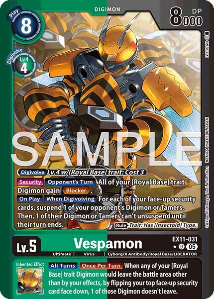 Vespamon Limited Foil EX11-031 U (Dawn of Liberator)  - Foil