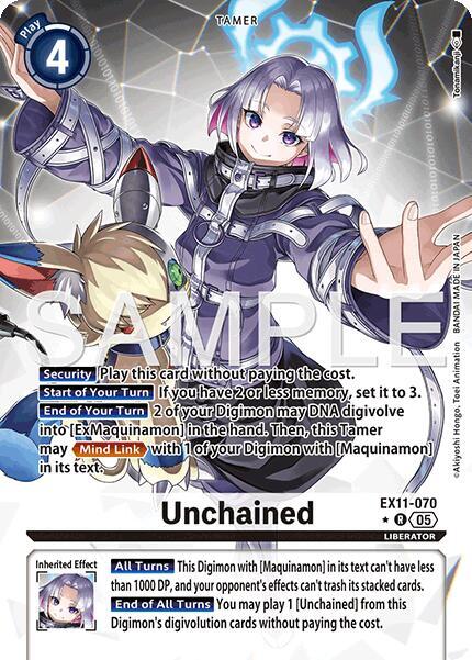 Unchained Alternate Art EX11-070 R (Dawn of Liberator)  - Foil