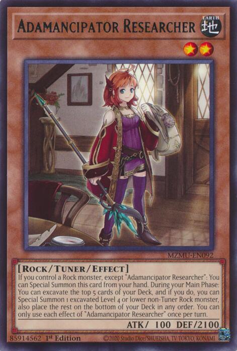 Adamancipator Researcher MZMU-EN092 (Maze of Muertos)  - 1st Edition