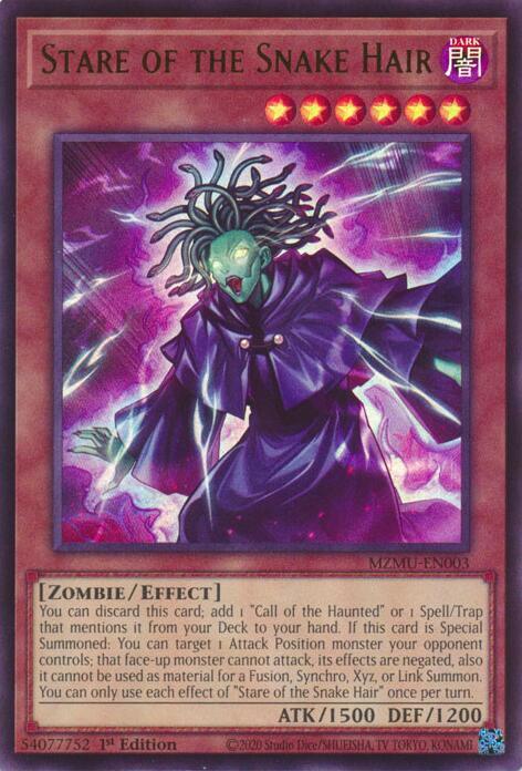 Stare of the Snake Hair MZMU-EN003 (Maze of Muertos)  - 1st Edition