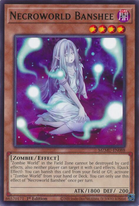 Necroworld Banshee MZMU-EN088 (Maze of Muertos)  - 1st Edition