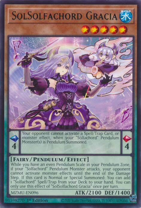 SolSolfachord Gracia MZMU-EN096 (Maze of Muertos)  - 1st Edition