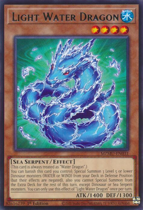 Light Water Dragon MZMU-EN031 (Maze of Muertos)  - 1st Edition
