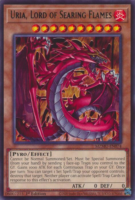 Uria, Lord of Searing Flames MZMU-EN074 (Maze of Muertos)  - 1st Edition