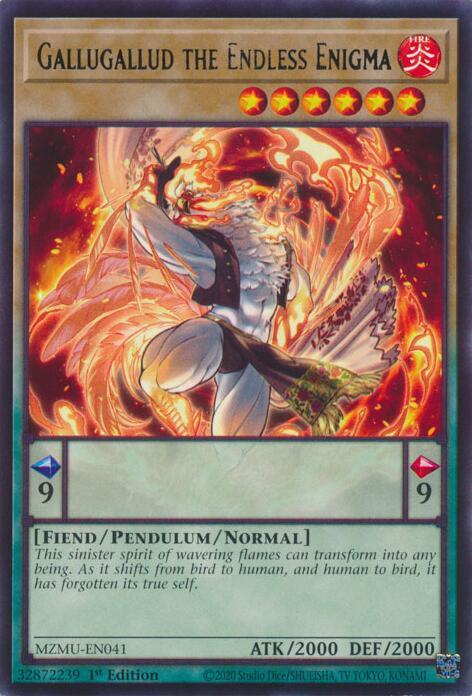 Gallugallud the Endless Enigma MZMU-EN041 (Maze of Muertos)  - 1st Edition