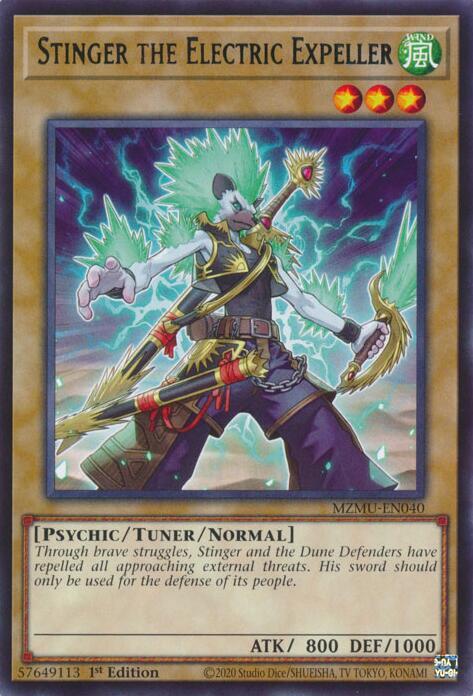 Stinger the Electric Expeller MZMU-EN040 (Maze of Muertos)  - 1st Edition
