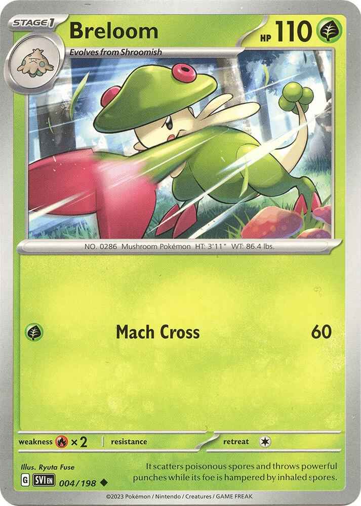 Breloom 004/198 (SV01: Scarlet & Violet Base Set)