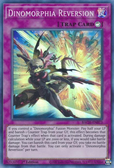 Dinomorphia Reversion BACH-EN073 (Battle of Chaos)  - 1st Edition