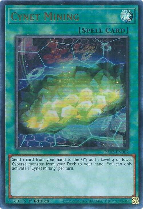 Cynet Mining UR RA03-EN067 (Quarter Century Bonanza)  - 1st Edition