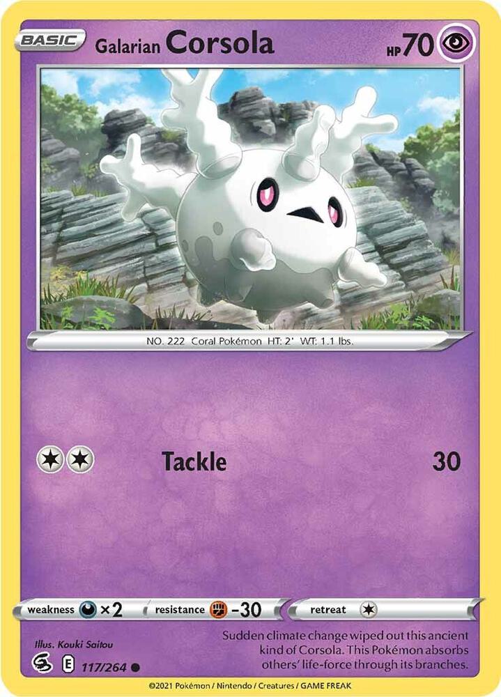 Galarian Corsola 117/264 (SWSH08: Fusion Strike) 
