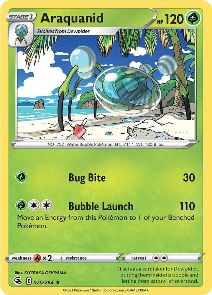Araquanid 020/264 (SWSH08: Fusion Strike) 