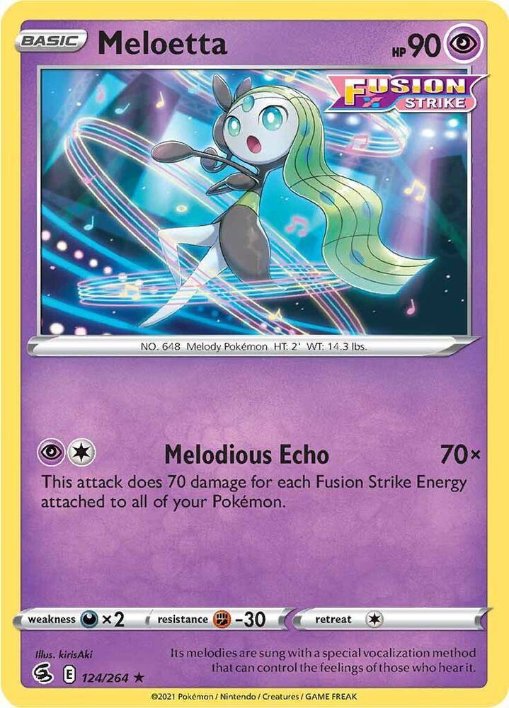 Meloetta 124/264 (SWSH08: Fusion Strike) 