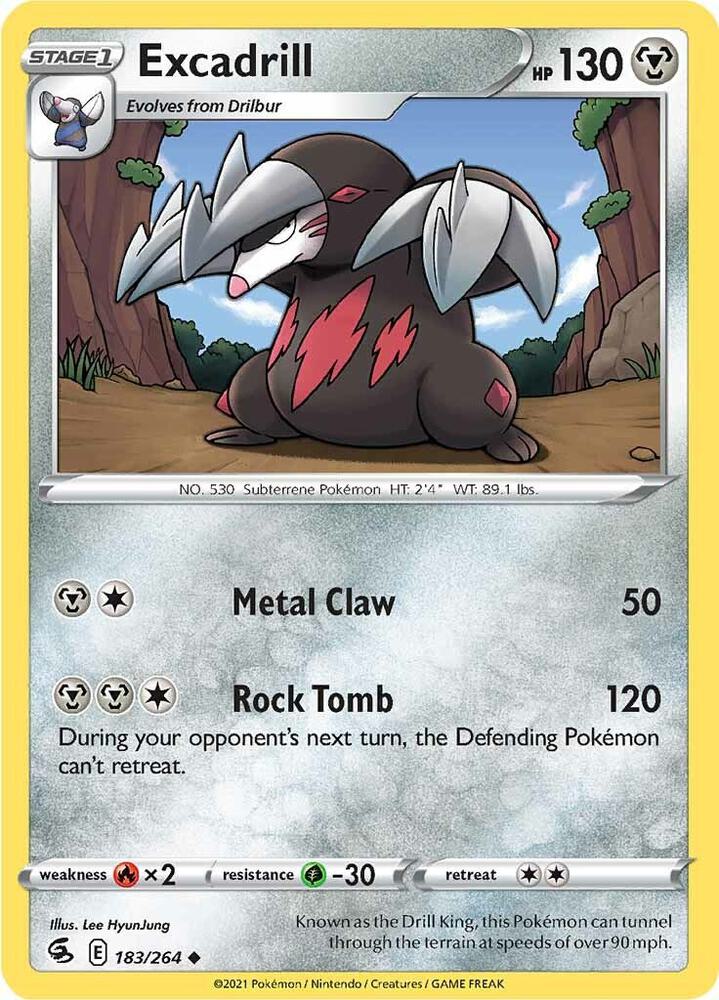 Excadrill 183/264 (SWSH08: Fusion Strike) 