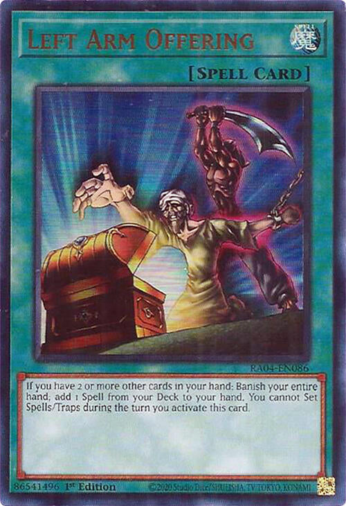 Left Arm Offering UR RA04-EN086 (Quarter Century Stampede)  - 1st Edition