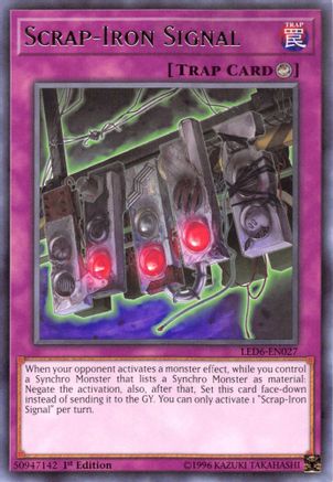 Scrap-Iron Signal (LED6-EN027) - Rare - Legendary Duelists: Magical Hero