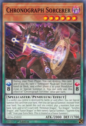 Chronograph Sorcerer (LED6-EN052) - Common - Legendary Duelists: Magical Hero