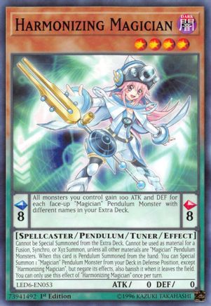 Harmonizing Magician (LED6-EN053) - Common - Legendary Duelists: Magical Hero