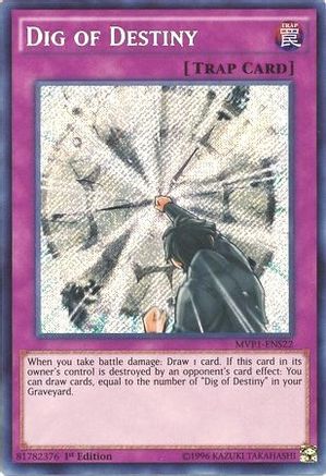 Dig of Destiny (MVP1-ENS22) - Secret Rare - The Dark Side of Dimensions Movie Pack: Secret Edition