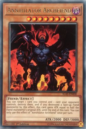 Annihilator Archfiend (IGAS-EN000) - Rare - Ignition Assault