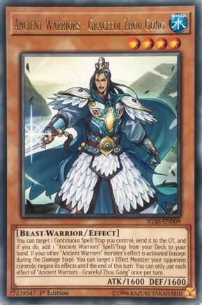 Ancient Warriors - Graceful Zhou Gong (IGAS-EN009) - Rare - Ignition Assault