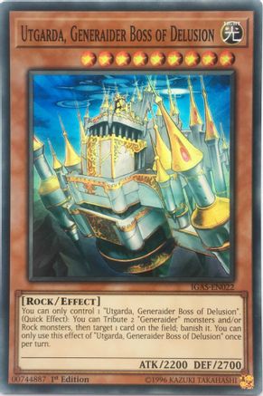 Utgarda, Generaider Boss of Delusion (IGAS-EN022) - Super Rare - Ignition Assault