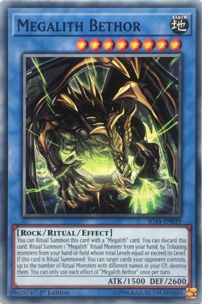 Megalith Bethor (IGAS-EN039) - Common - Unlimited - Ignition Assault