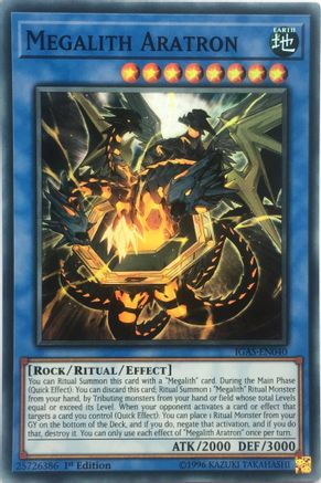 Megalith Aratron (IGAS-EN040) - Super Rare - Unlimited - Ignition Assault
