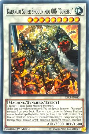 Karakuri Super Shogun mdl 00N "Bureibu" (IGAS-EN043) - Super Rare - Unlimited - Ignition Assault
