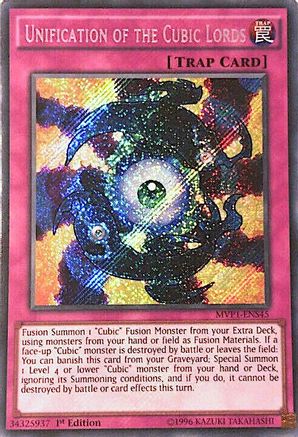 Unification of the Cubic Lords (MVP1-ENS45) - Secret Rare - 1st Edition - The Dark Side of Dimensions Movie Pack: Secret Edition
