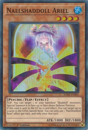 Naelshaddoll Ariel (SDSH-EN003) - Super Rare - Structure Deck: Shaddoll Showdown