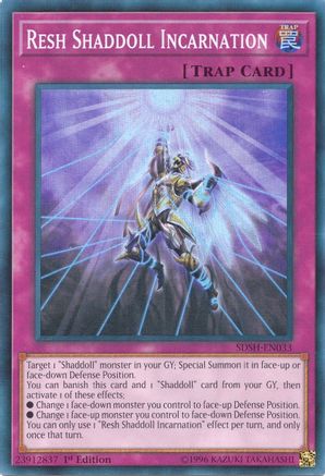 Resh Shaddoll Incarnation (SDSH-EN033) - Super Rare - Structure Deck: Shaddoll Showdown