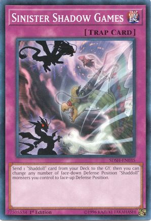 Sinister Shadow Games (SDSH-EN035) - Common - Structure Deck: Shaddoll Showdown
