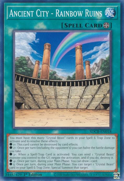 Ancient City Rainbow Ruins SDCB-EN018 (Structure Deck: Legend of the Crystal Beasts)  - 1st Edition