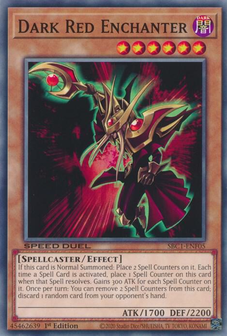 Dark Red Enchanter SBC1-ENF05 (Speed Duel: Streets of Battle City)  - 1st Edition