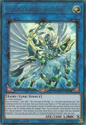 Celestial Knightlord Parshath (DUOV-EN002) - Ultra Rare - 1st Edition - Duel Overload