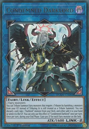 Condemned Darklord (DUOV-EN006) - Ultra Rare - Duel Overload