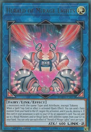 Herald of Mirage Lights (DUOV-EN011) - Ultra Rare - Duel Overload