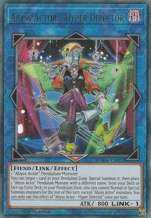 Abyss Actor - Hyper Director (DUOV-EN022) - Ultra Rare - 1st Edition - Duel Overload