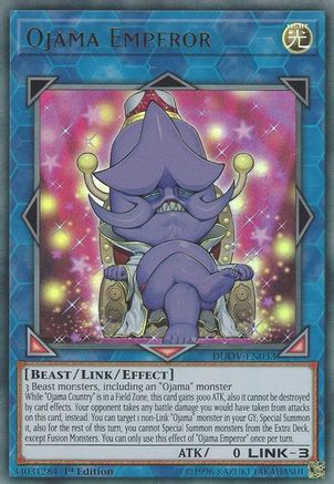 Ojama Emperor (DUOV-EN033) - Ultra Rare - 1st Edition - Duel Overload