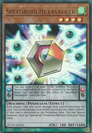 Speedroid Hexasaucer (DUOV-EN035) - Ultra Rare - 1st Edition - Duel Overload